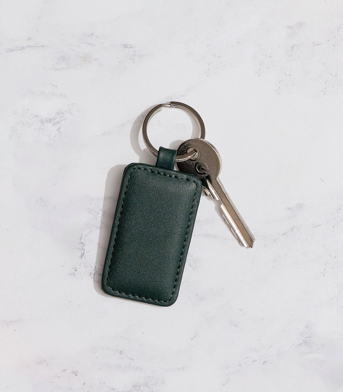 Smooth Nappa Leather Rectangular Keyring