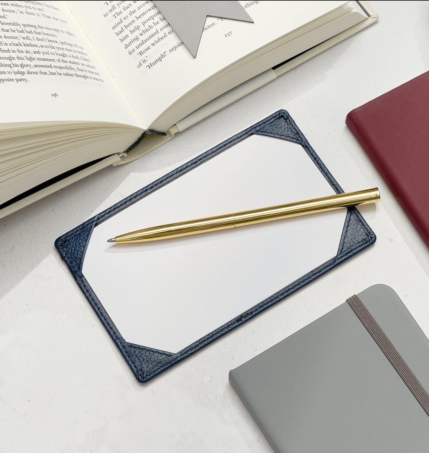 Small Soft Leather Jotter Notepad