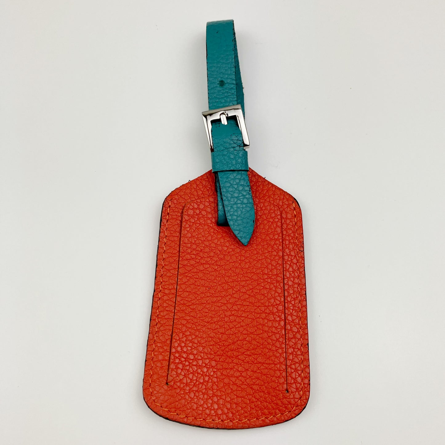 Multi Colour Leather Luggage Tag