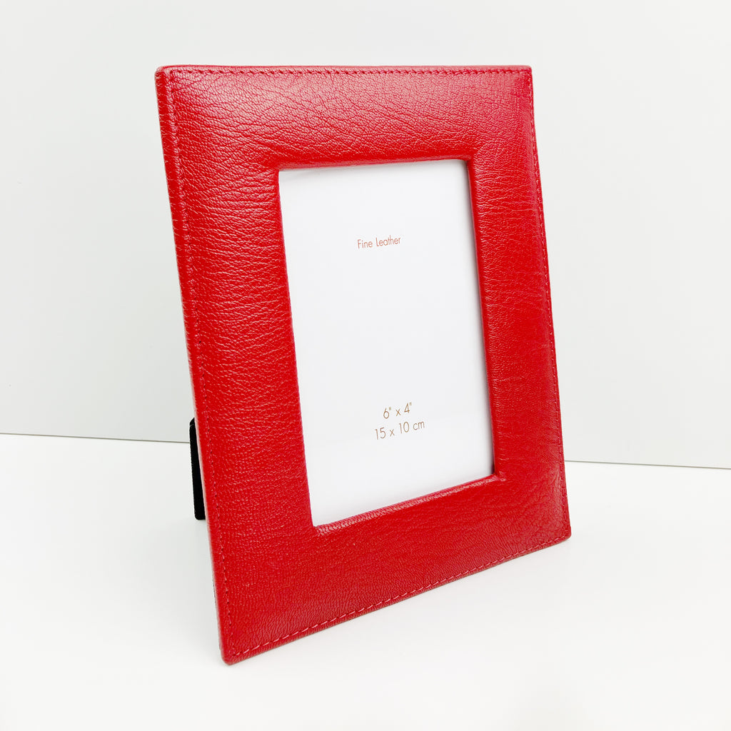 Vintage Leather Photo Frame, Luxury Leather Picture Frame, Leather Pho