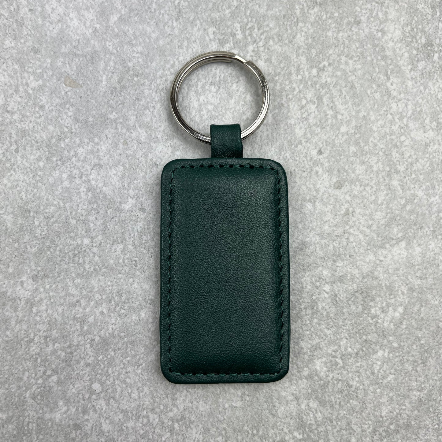 Smooth Nappa Leather Rectangular Keyring
