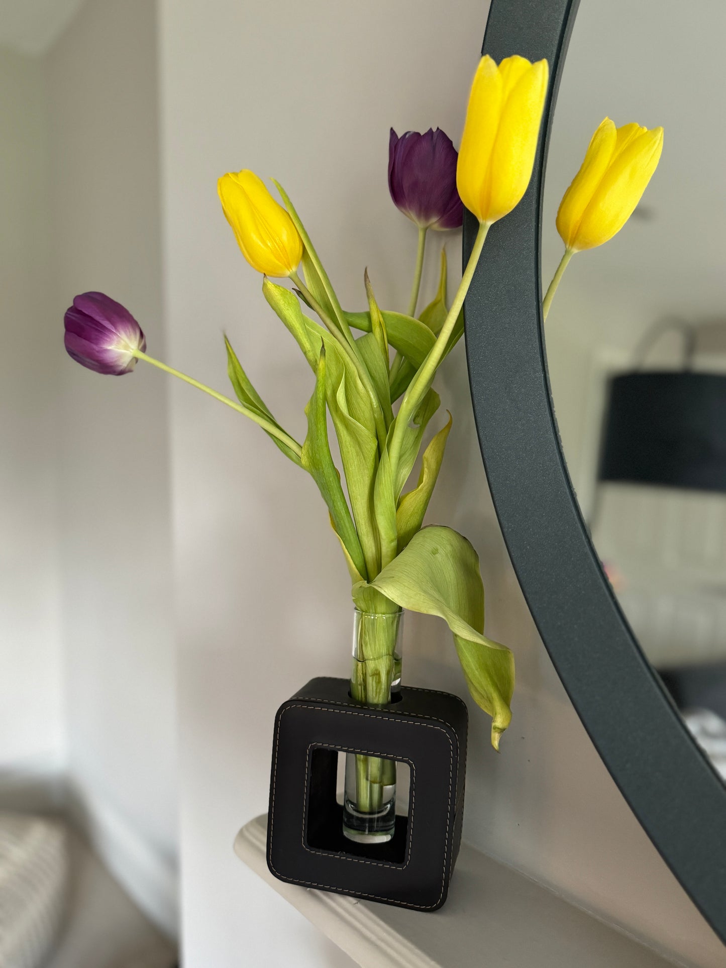 Leather Vase Holder