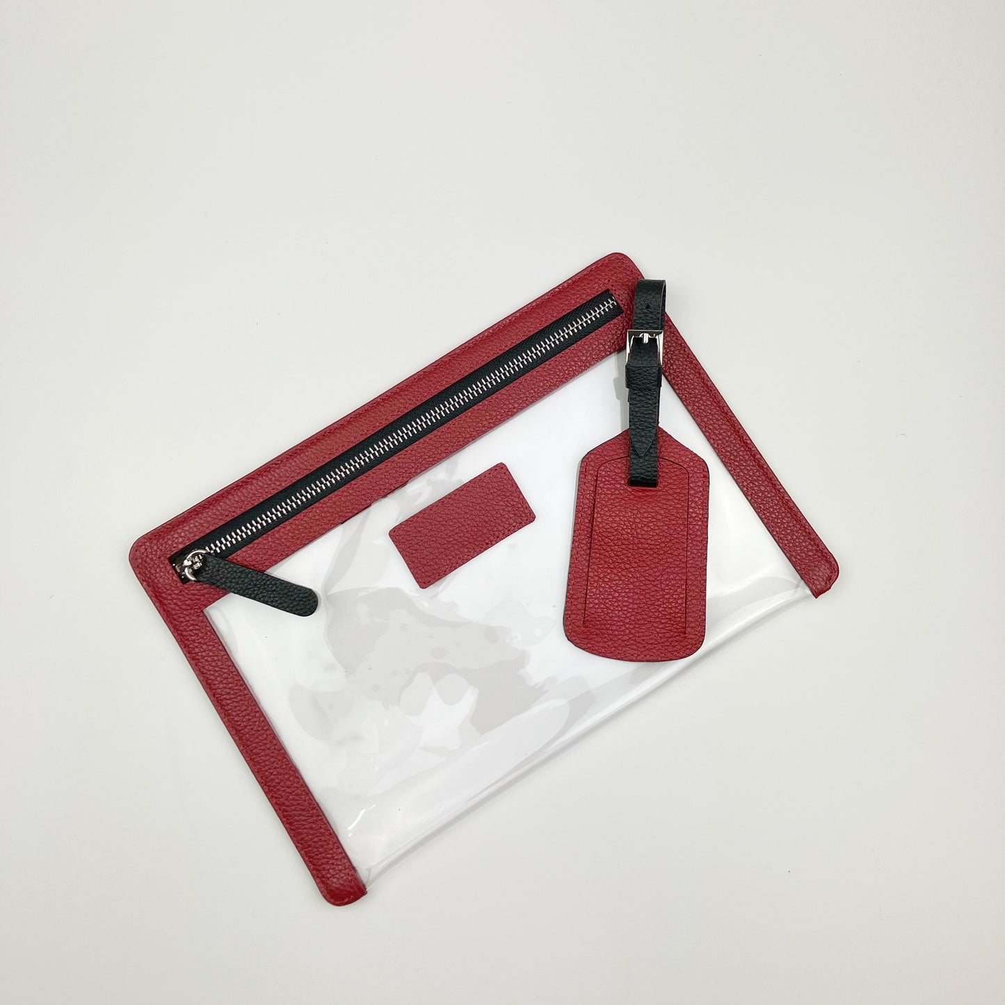 Clear Travel Wallet & Luggage Tag Set