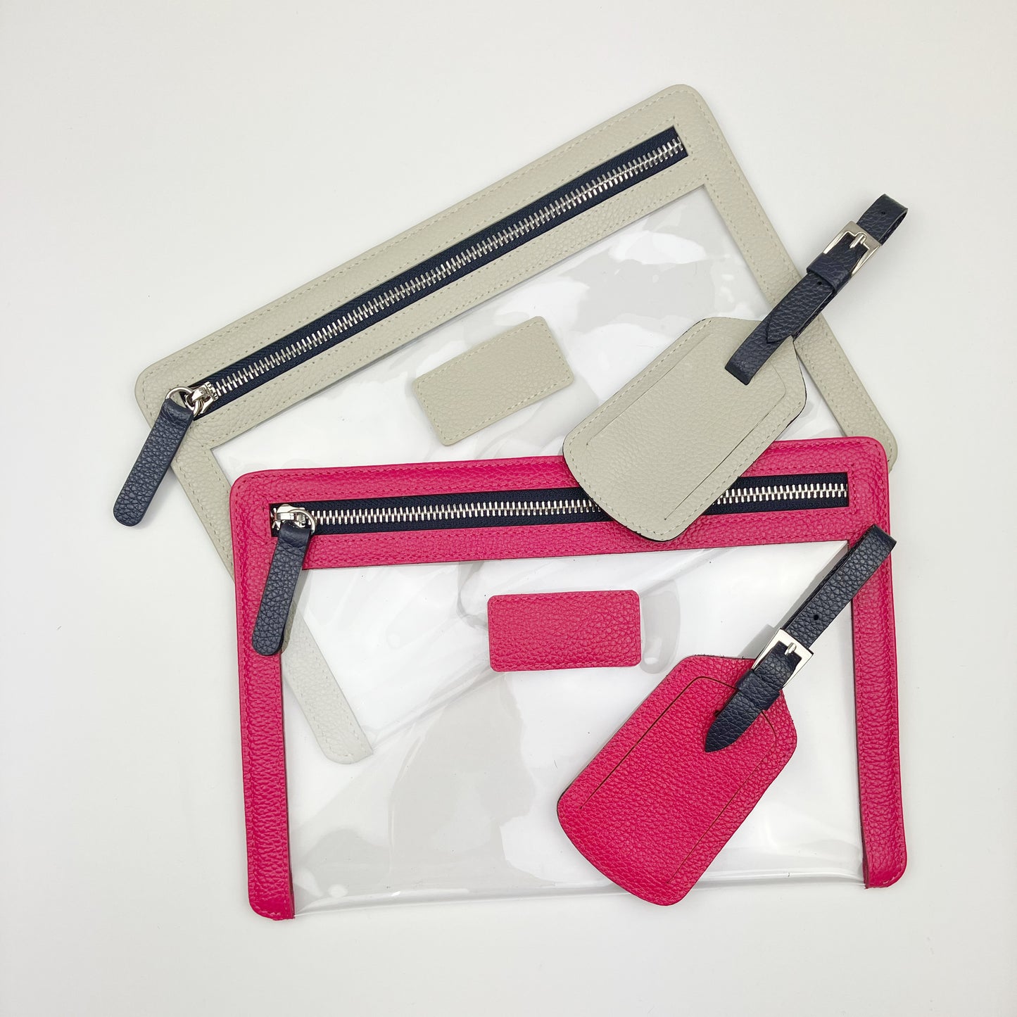 Clear Travel Wallet & Luggage Tag Set