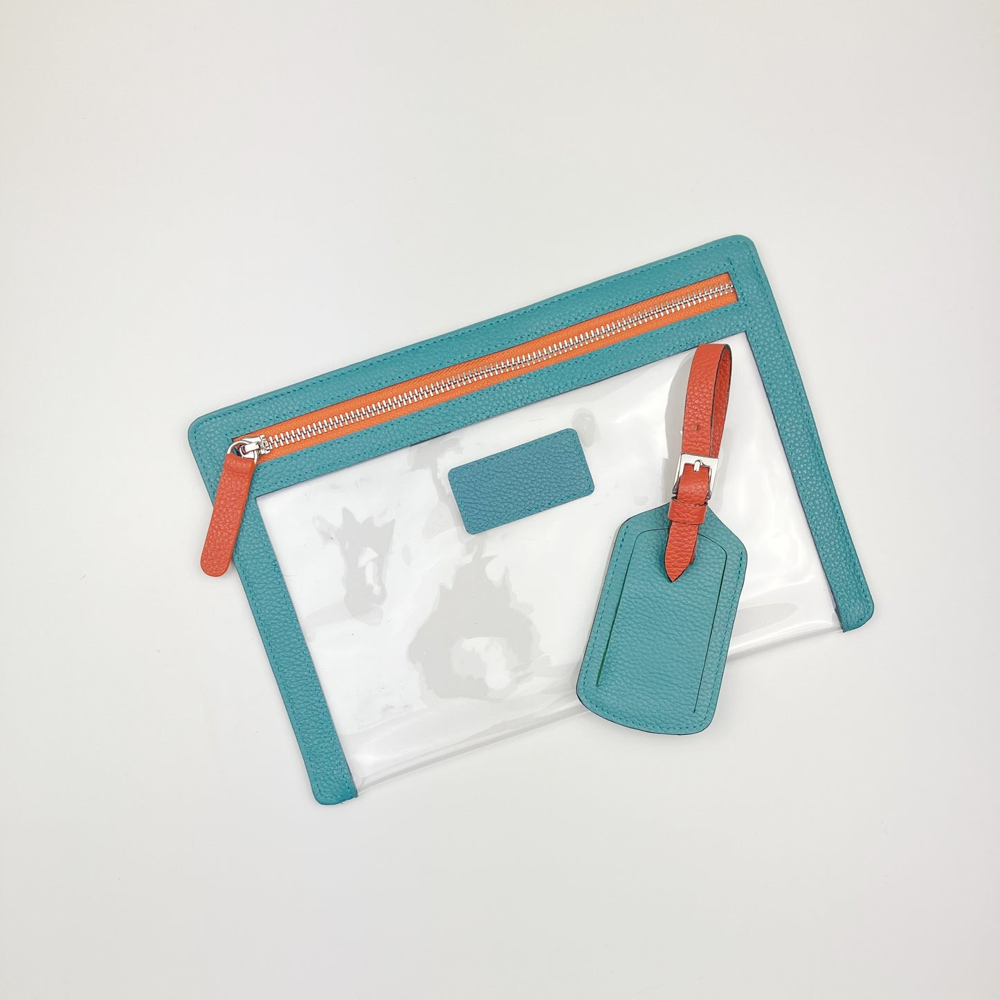 Clear Travel Wallet & Luggage Tag Set