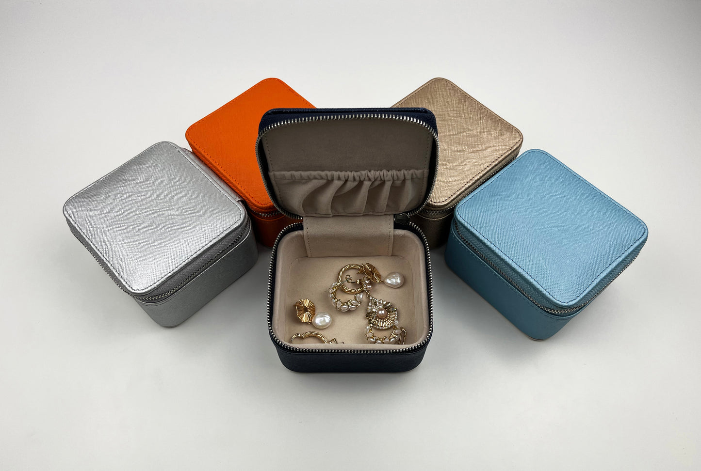 Mini Square Travel Jewellery Case