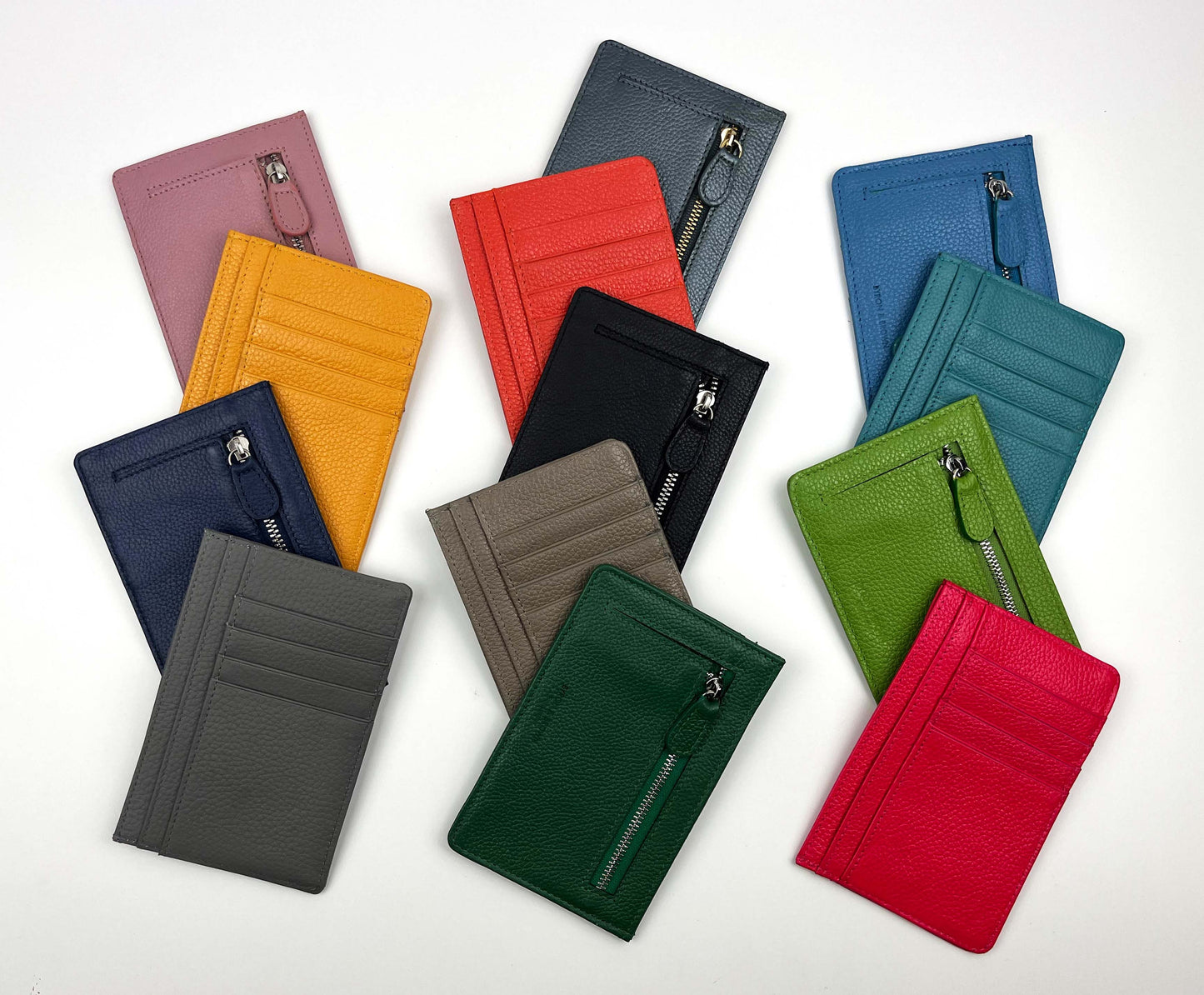 Card Holder with Zip Pocket