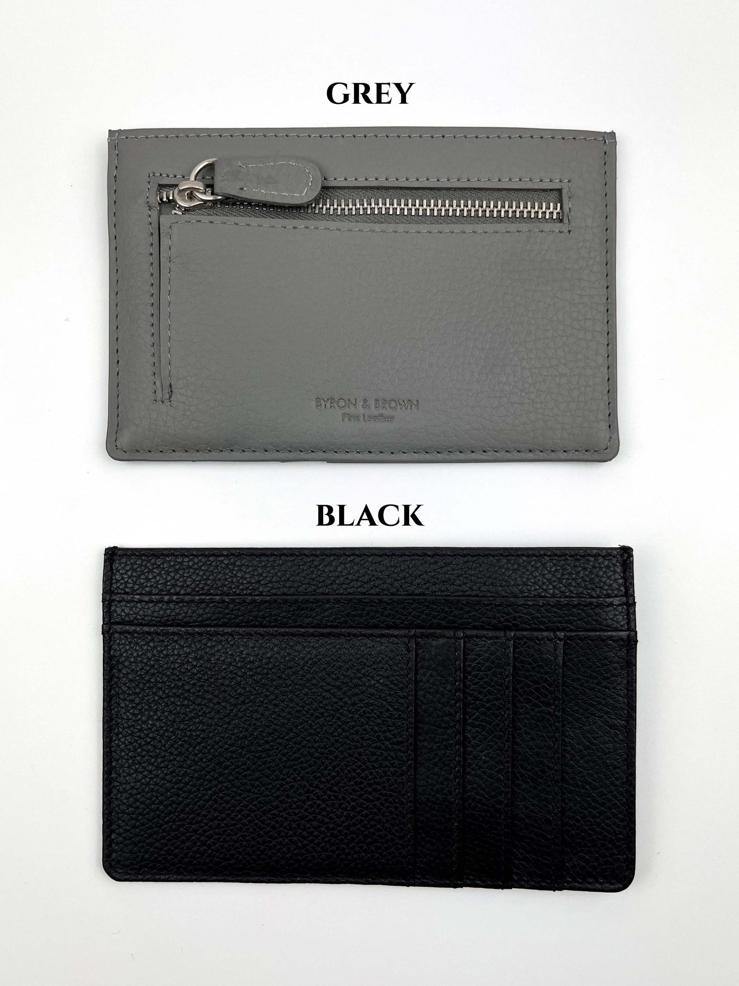 Card Holder with Zip Pocket