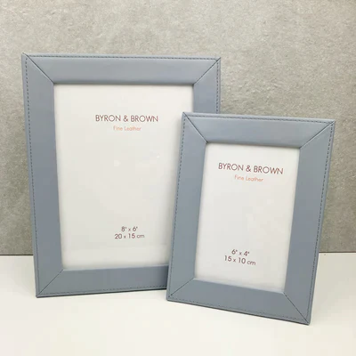 Slim Classic Leather Picture Frames