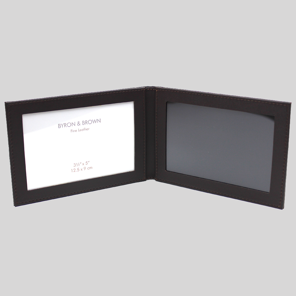 Leather Folding Travel Picture Frame