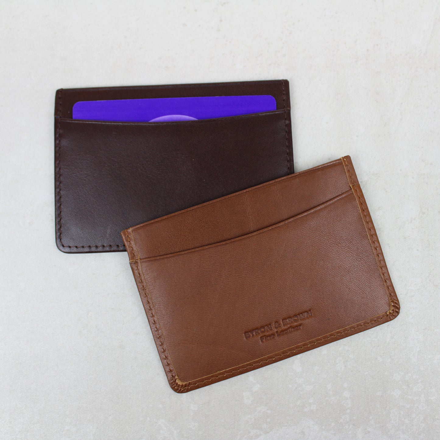 soft leather 3 card holder