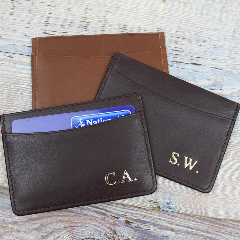 soft leather 3 card holder