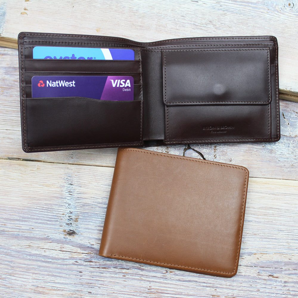 Classic Leather 4 Card & Coin Pocket Wallet