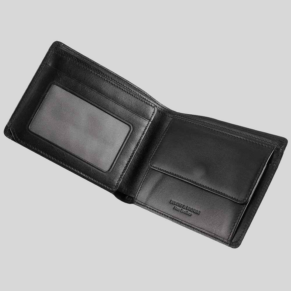 Classic Leather 9 Card and Coin Pocket Tri-Fold Wallet