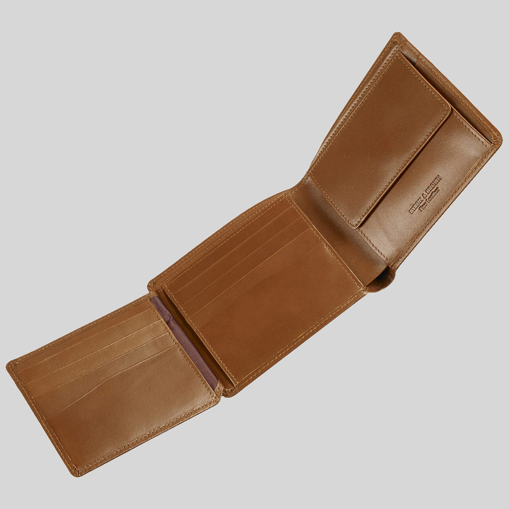 Classic Leather 9 Card and Coin Pocket Tri-Fold Wallet