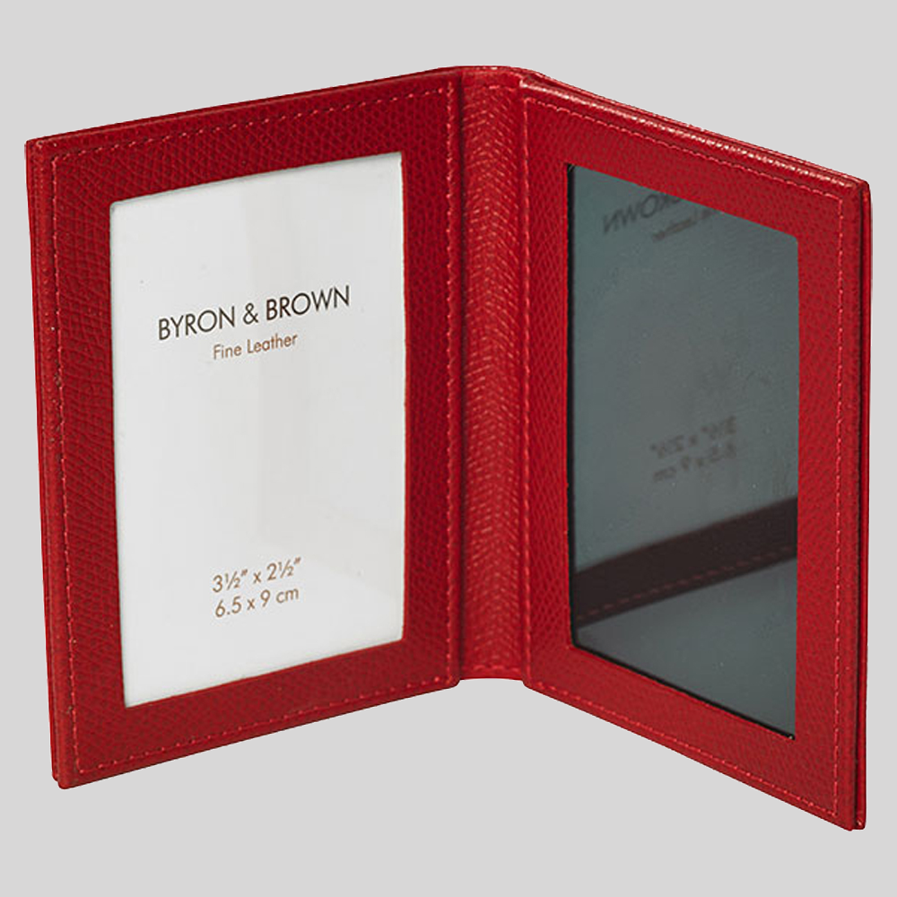 Premium Leather Folding Travel Photo Frame