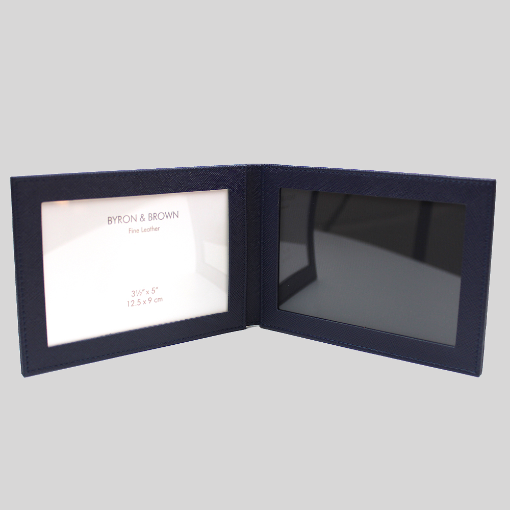 Premium Leather Folding Travel Photo Frame