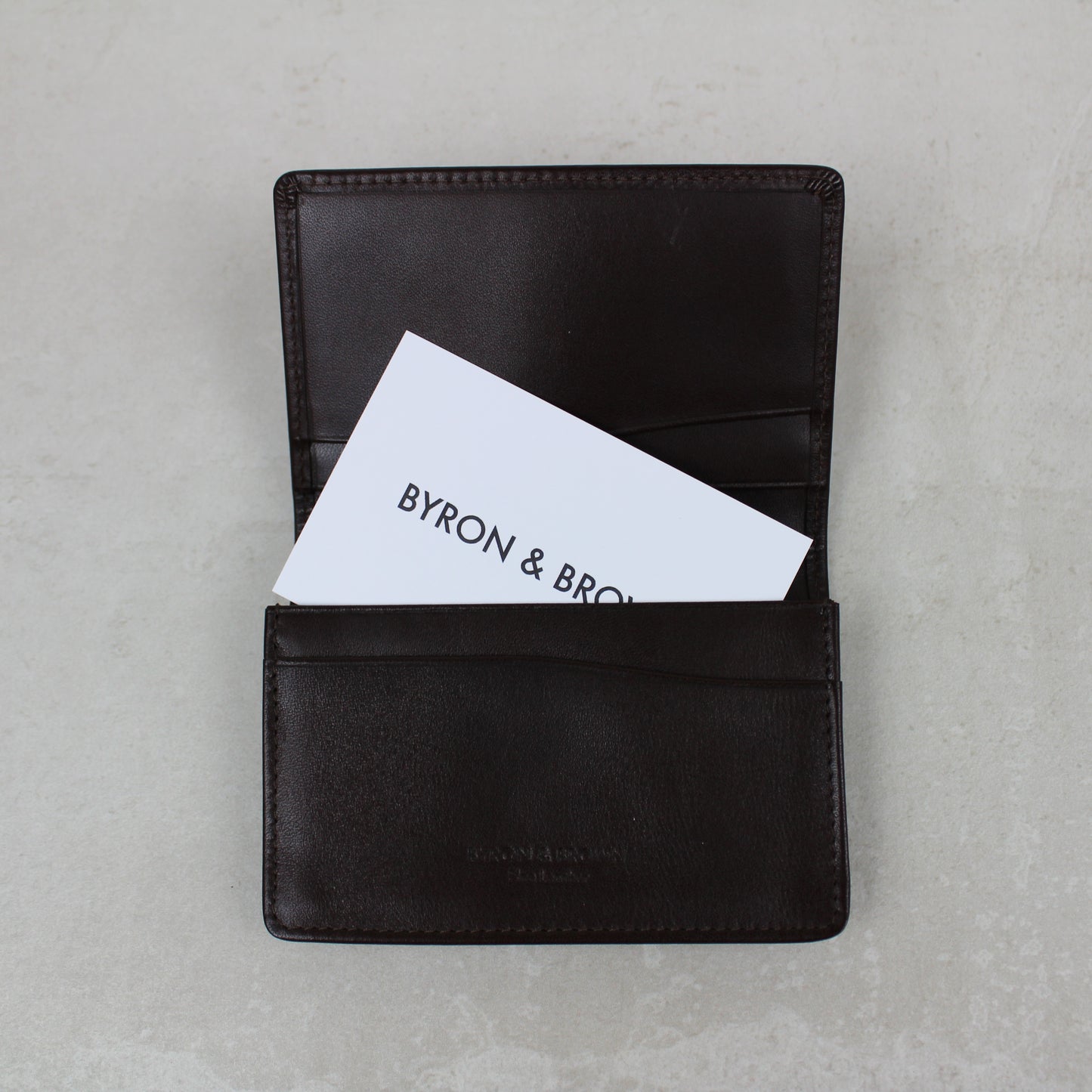 Leather Folding Business Card Case