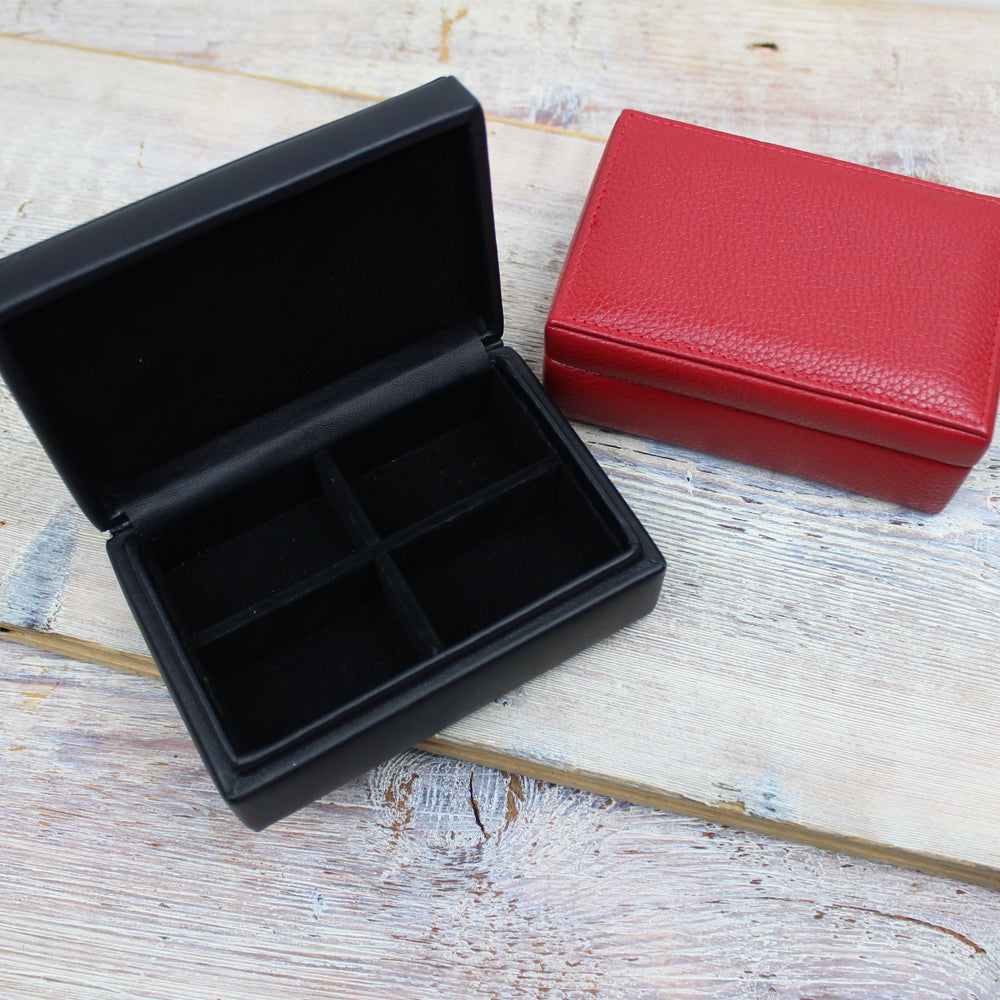 Leather Cuff Link Box