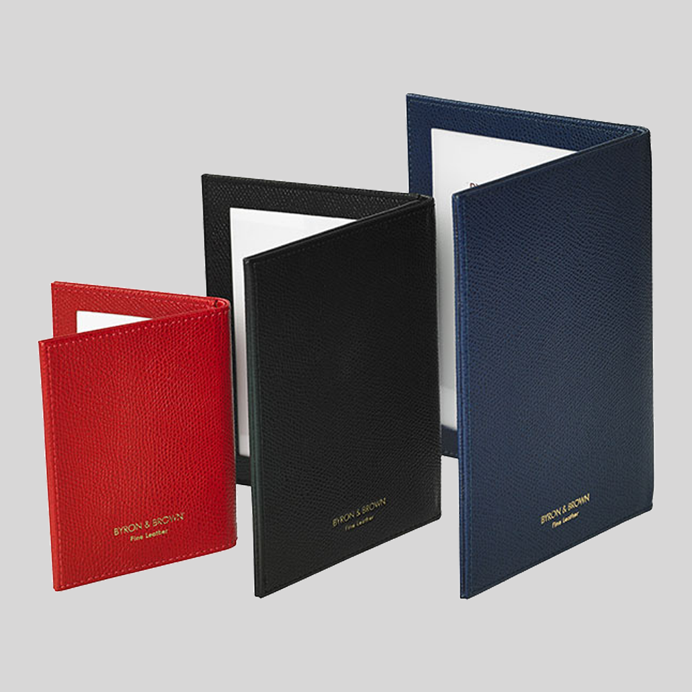 Premium Leather Folding Travel Photo Frame