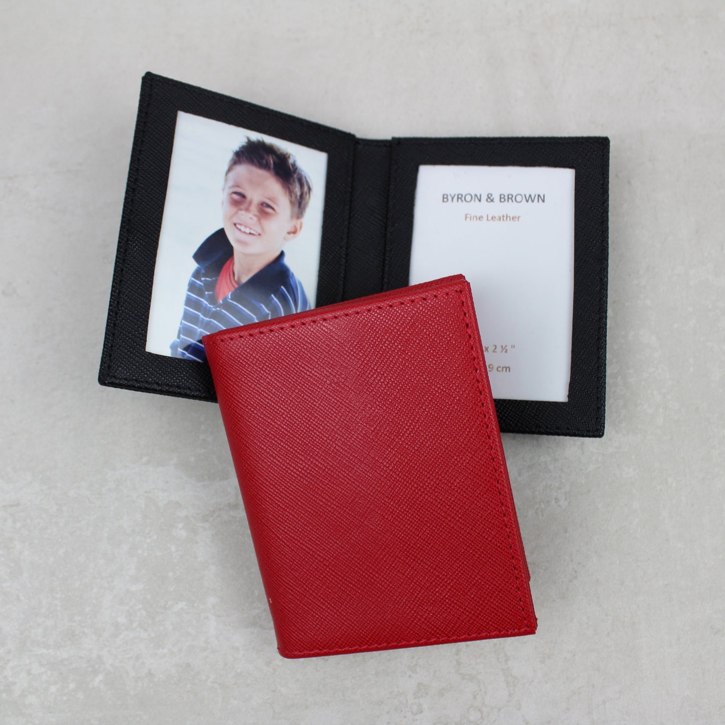 Premium Leather Folding Travel Photo Frame