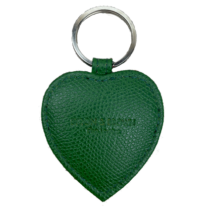 Textured Nappa Heart Key Ring