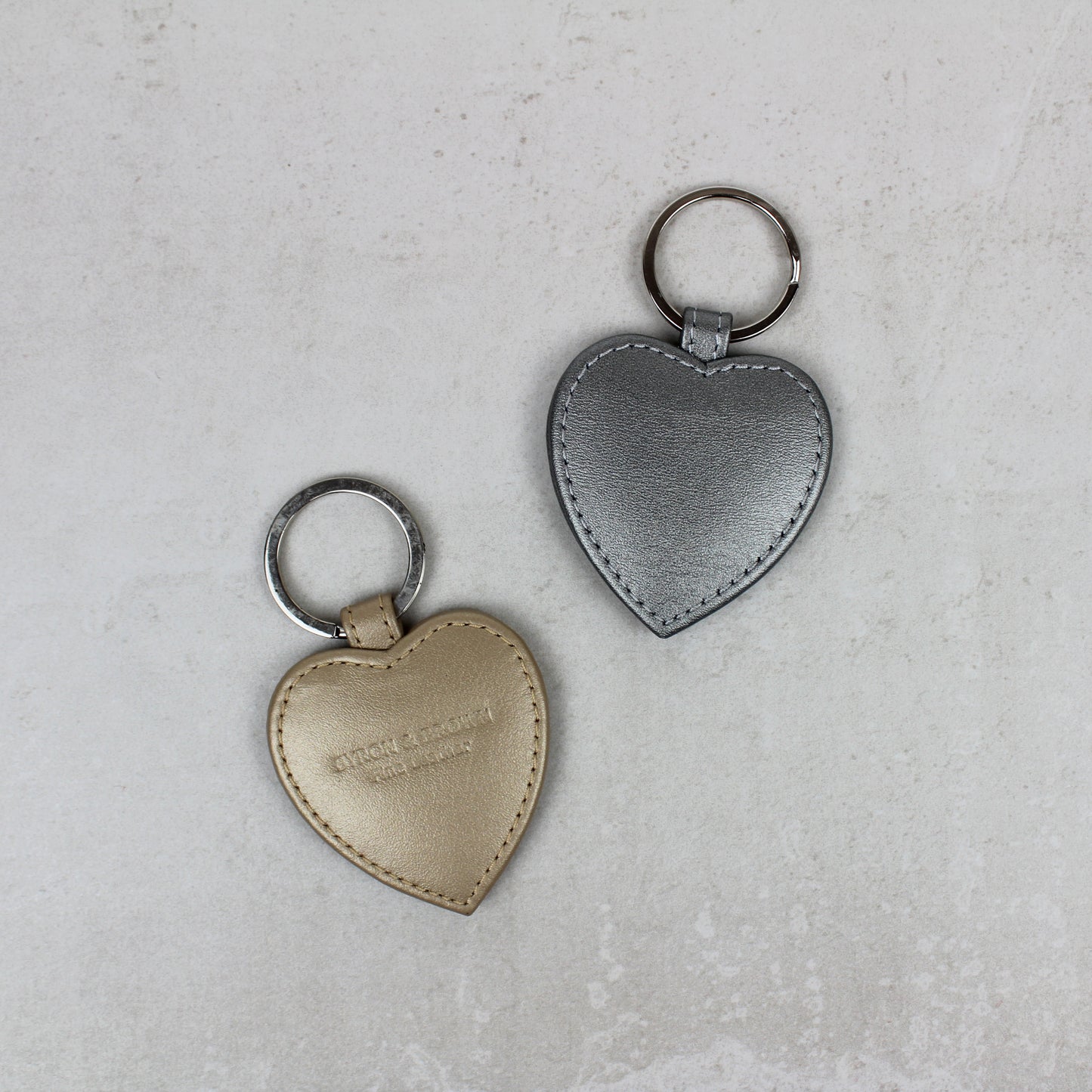 Pearlised Heart Keyring