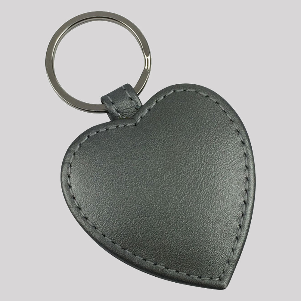 Pearlised Heart Keyring