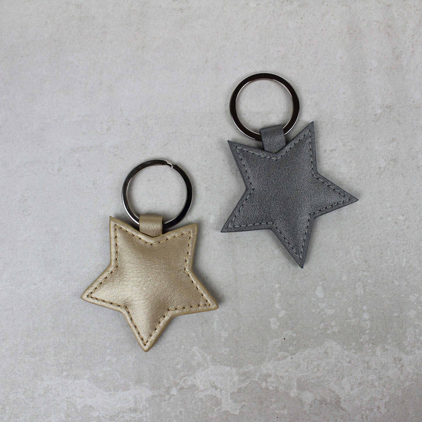 Pearlised Star Keyring