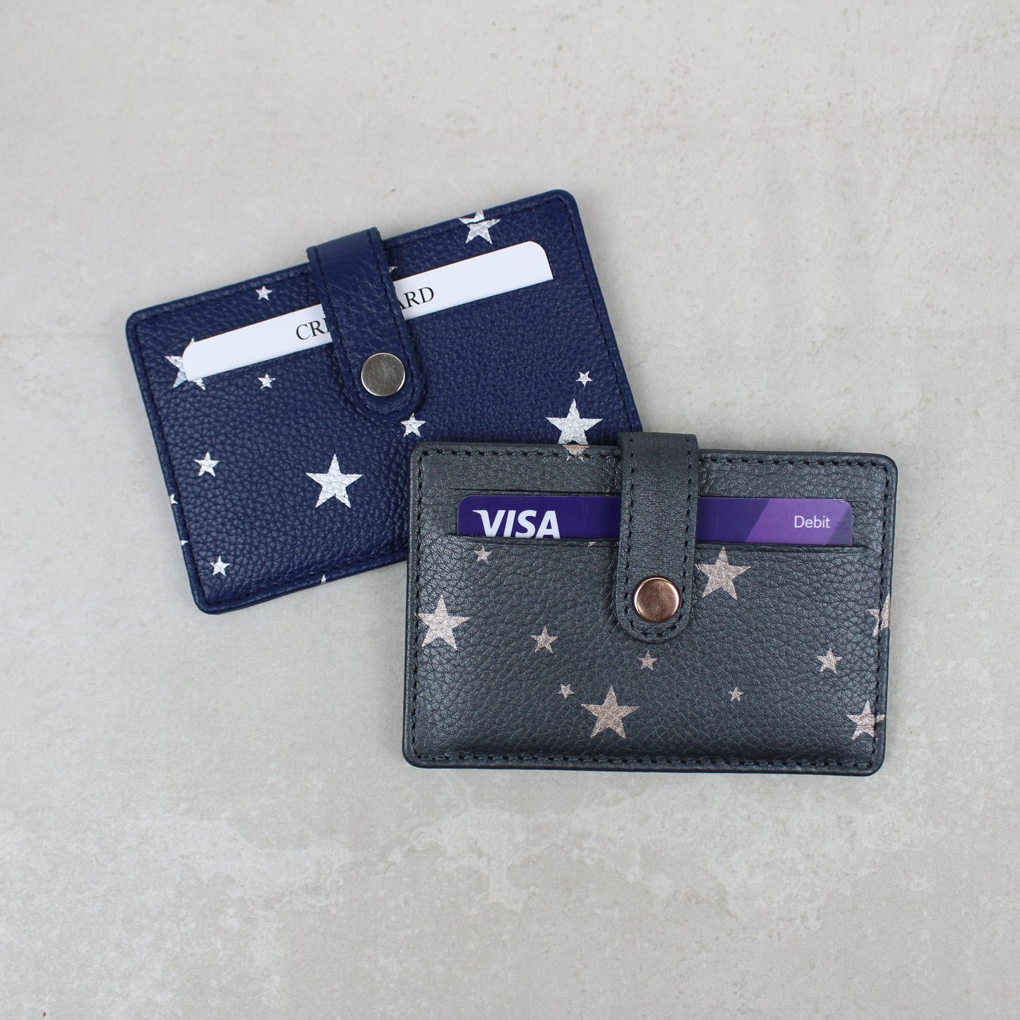 Star Print Folding Card Case