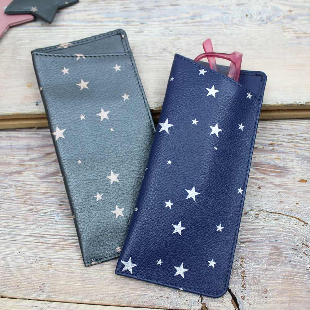 Star Print Large Glasses Case