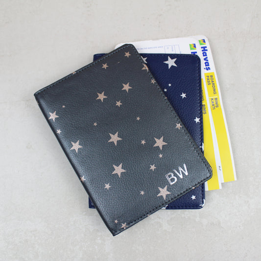 Star Print Slim Travel Wallet