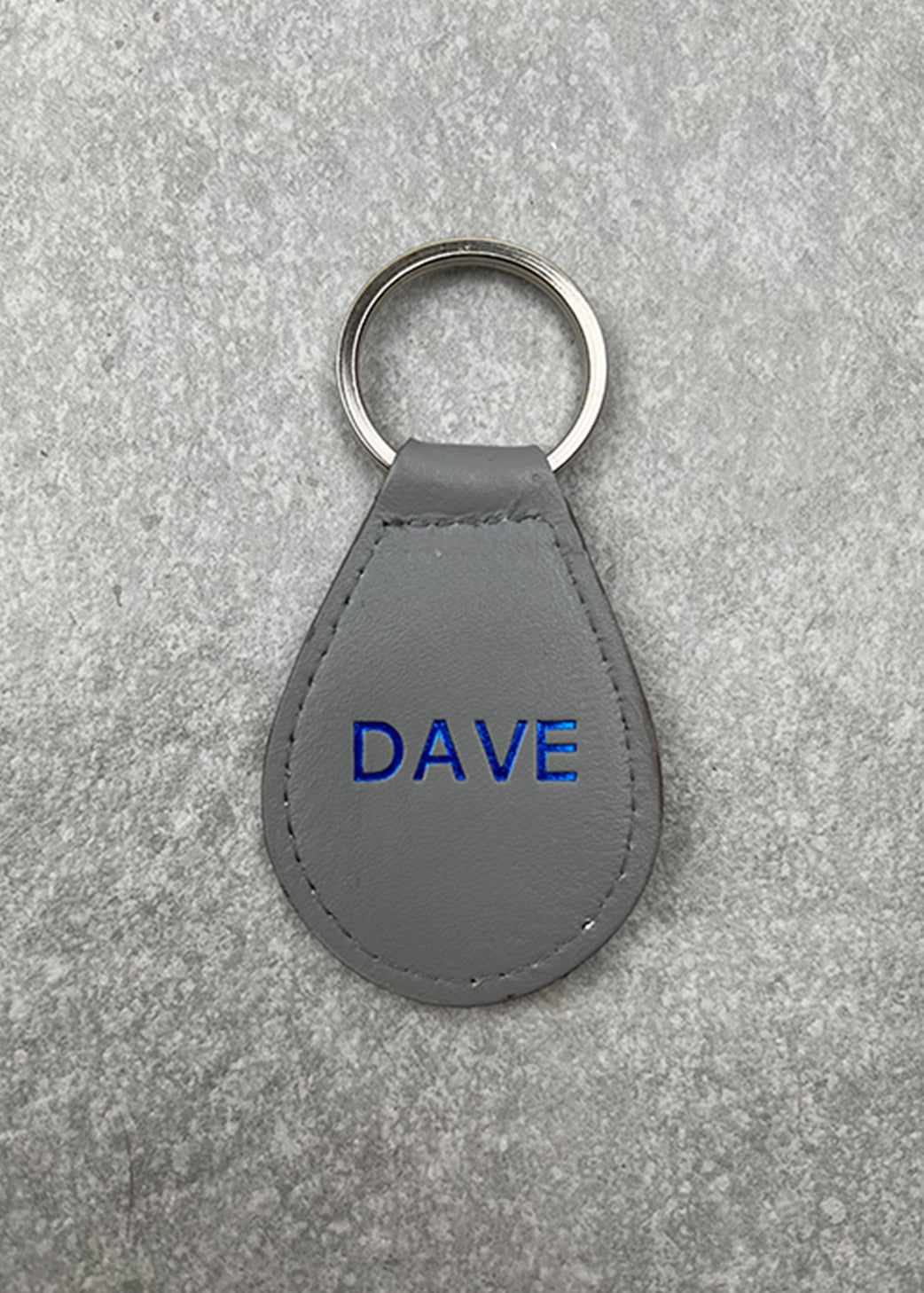 Outlet - Personalised Pear Shaped Keyring