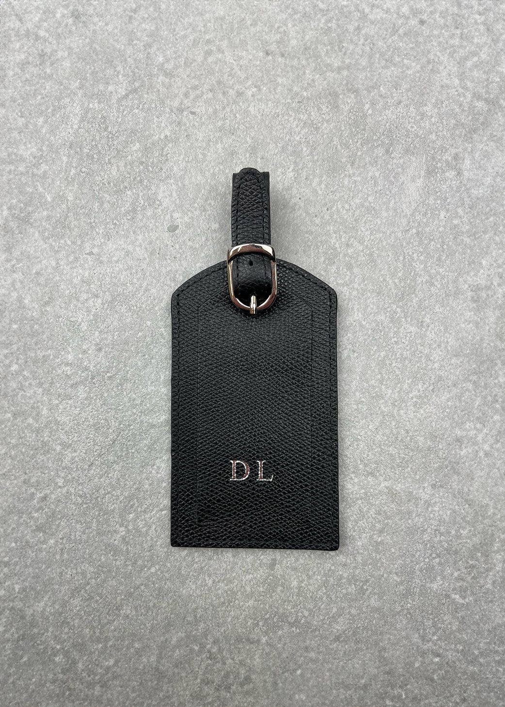 Outlet - Personalised Textured Luxury Leather Luggage Tag