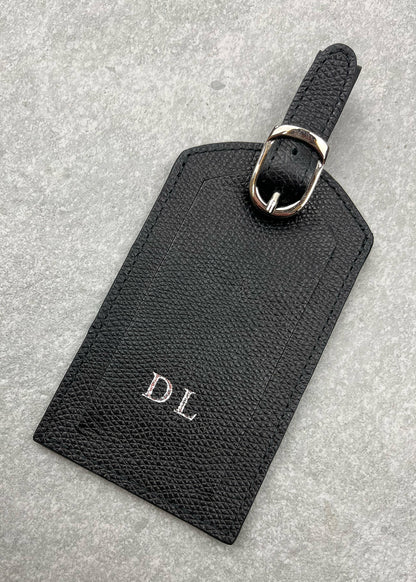 Outlet - Personalised Textured Luxury Leather Luggage Tag