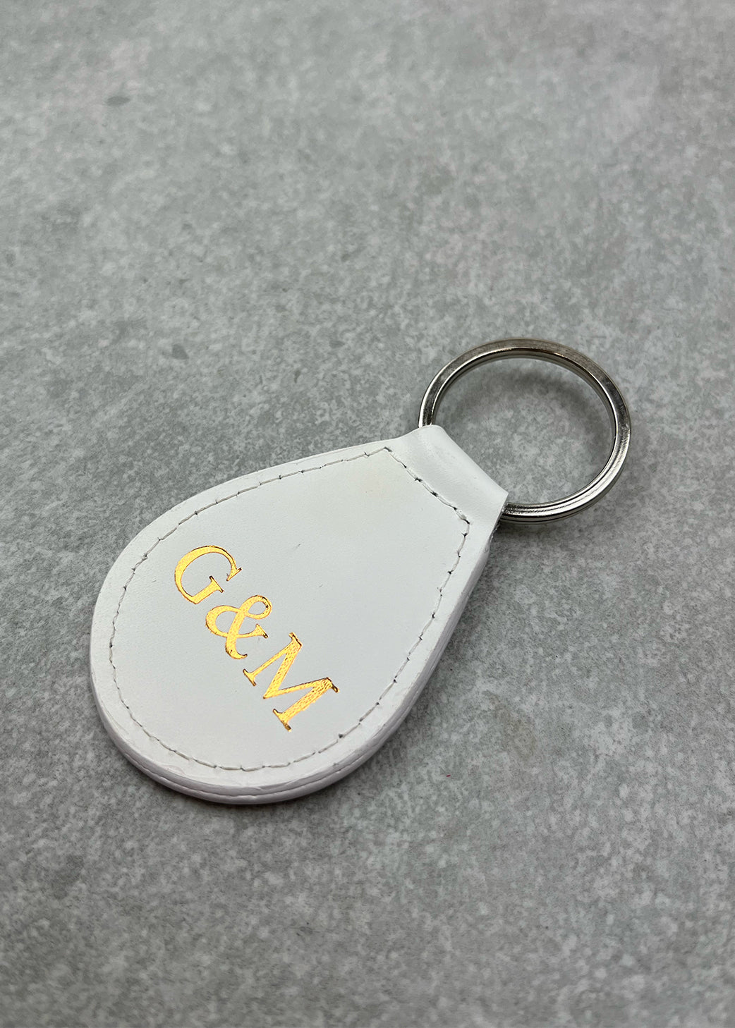 Outlet - Personalised Pear Shaped Keyring