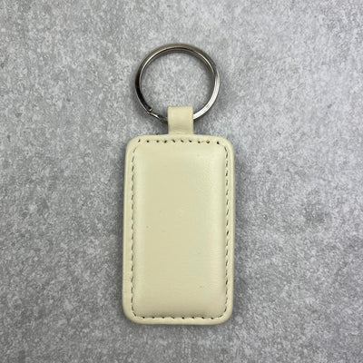 Smooth Nappa Leather Rectangular Key FOB