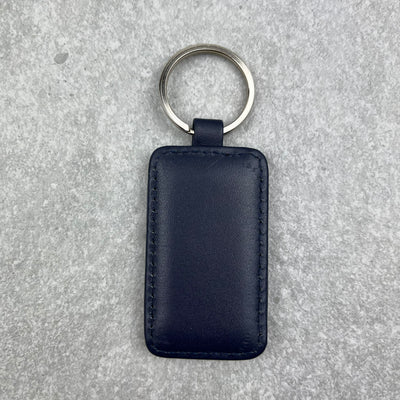 Smooth Nappa Leather Rectangular Key FOB