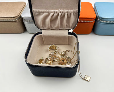 Mini Square Travel Jewellery Case