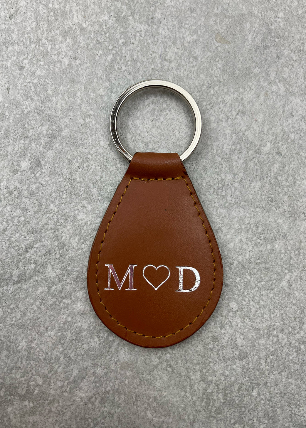 Outlet - Personalised Pear Shaped Keyring