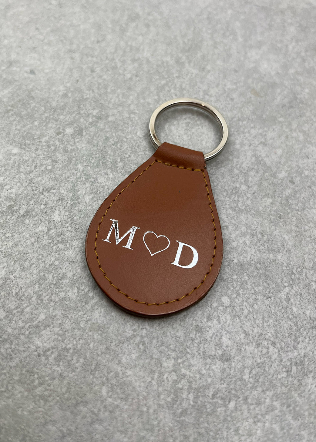 Outlet - Personalised Pear Shaped Keyring