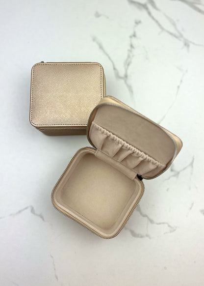 Mini Square Travel Jewellery Case