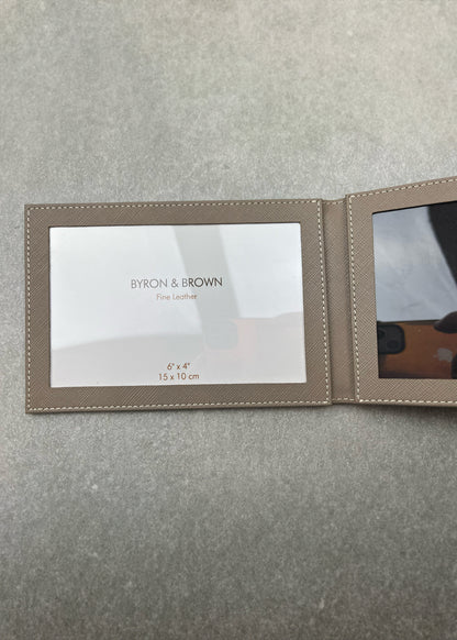 Outlet - Personalised Premium Leather Travel Picture Frame