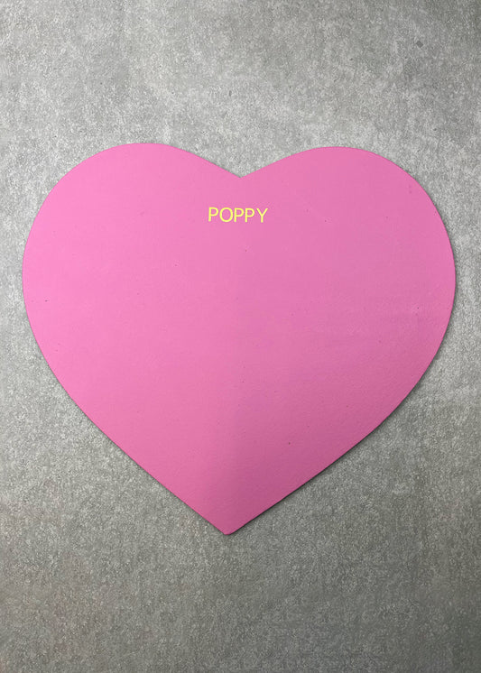 Outlet - Personalised Heart Placemat/ Mouse Mat