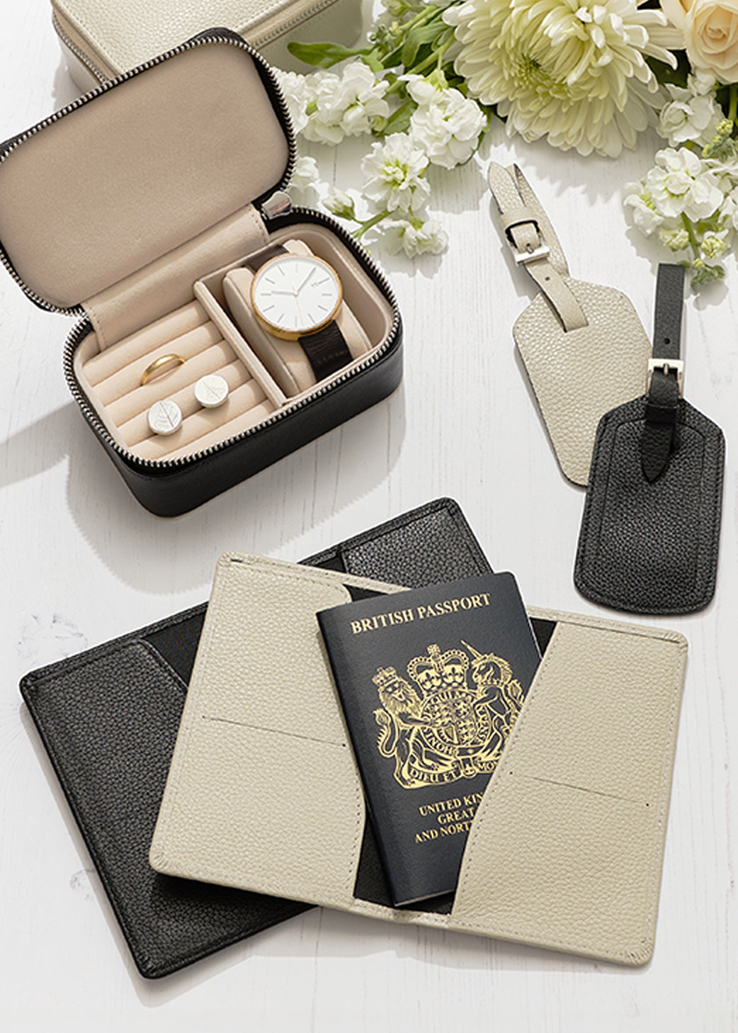 Passport Case and Luggage Tag Set