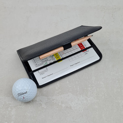 Leather Personalised Golf Scorecard