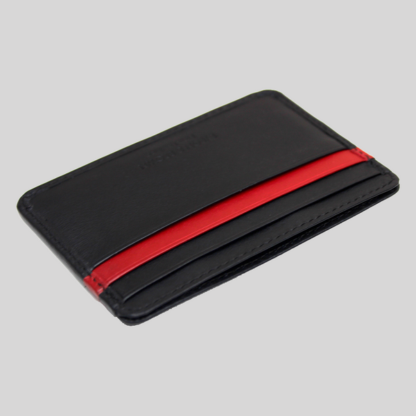 Red Stripe 7 Card Holder