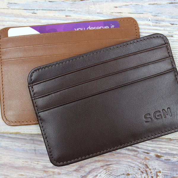 Classic 7 Credit Card Holder Tan / No Personalisation