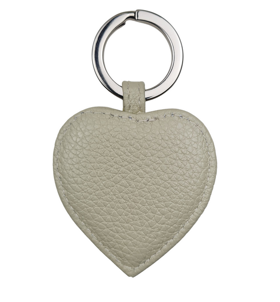 Textured Nappa Heart Key Ring