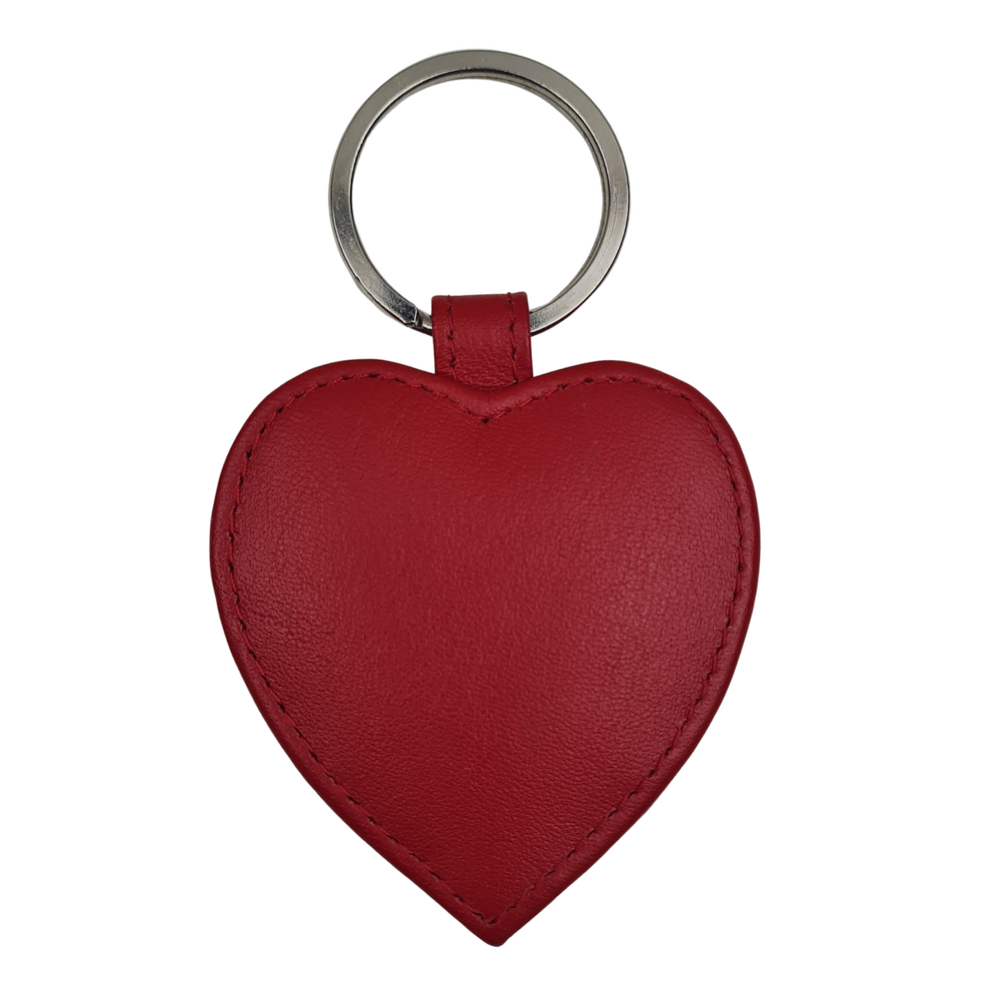 Smooth Nappa Leather Heart Key Ring